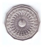 Moneda Australia 50 cents/centi 1977, jubileul de argint, stare foarte buna