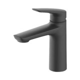 Cumpara ieftin Baterie Lavoar Form&amp;Style Malden, Alama, Monocomanda, Negru Mat, Anti-amprenta, Cartus Ceramic 25mm, Pipa Fixa, Inaltime 175mm