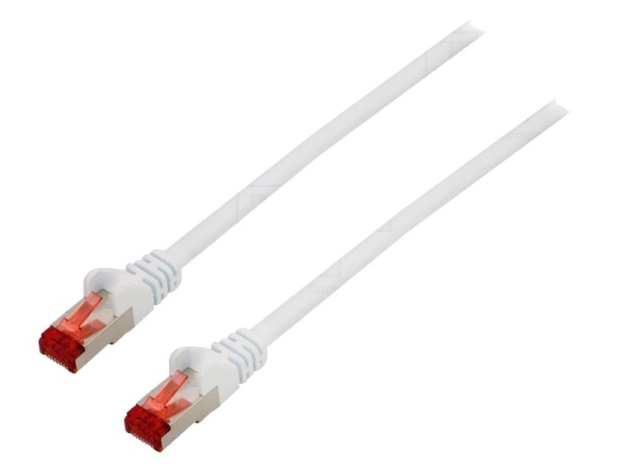 Patch cord alb 3m S/FTP CAT6 LSZH