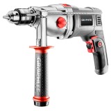 Masina de gaurit cu percutie Graphite 1050 W, 2 viteze, mandrina 13 mm, valiza BMC