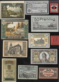 Set#8 12 notgeld diferite (cele din imagini), Europa