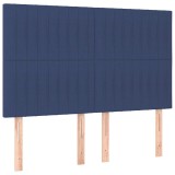Cumpara ieftin Tablie de pat albastra 144x5x118/128 cm, material textil