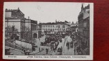 1919 Bucuresti Piata Teatrului Calea Victoriei C.P. circ. RARA, Circulata, Printata