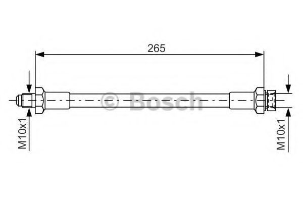 Conducta / cablu frana FIAT DUCATO platou / sasiu (290) (1989 - 1994) BOSCH 1 987 476 244