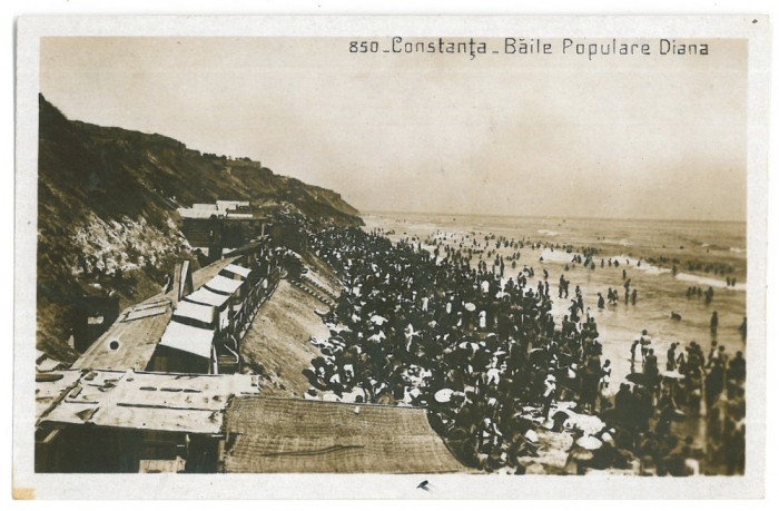 2914 - Constanta, EFORIE, Plaja Diana - old postcard, real Photo - unused