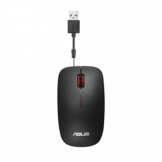 Mouse cu fir retractabil Asus UT300 1000DPI USB Black foto