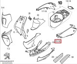 Cumpara ieftin Carena laterala stanga spate originala Peugeot Vivacity &acirc;&euro;&ldquo; Vivacity 2T 50-100cc (alba)