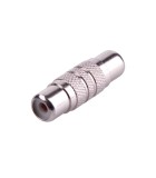 Adaptor prelungire RCA mama la RCA mama metalic, Oem