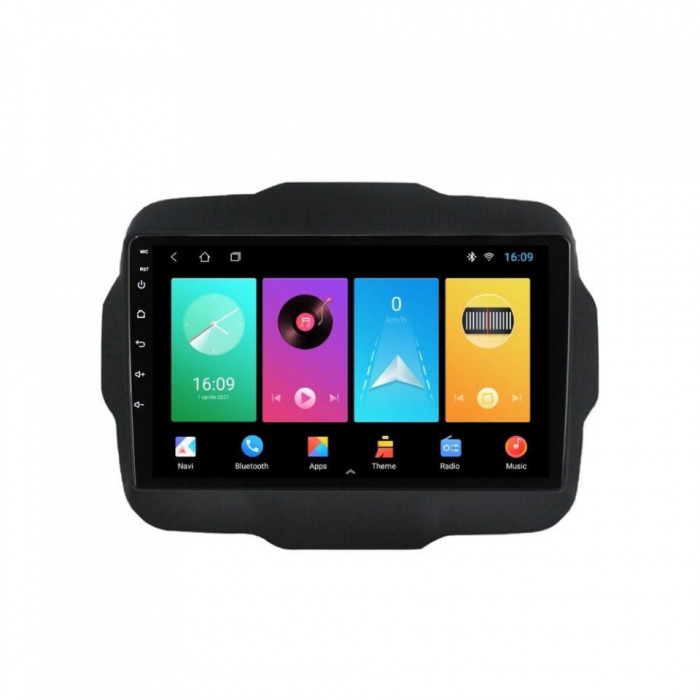 Navigatie dedicata cu Android Jeep Renegade dupa 2014, 2GB RAM, Radio GPS Dual