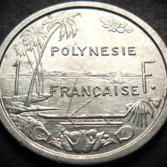 Moneda exotica 1 FRANC - POLYNESIE / POLINEZIA FRANCEZA, anul 1981 * Cod 4614