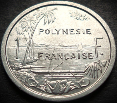 Moneda exotica 1 FRANC - POLYNESIE / POLINEZIA FRANCEZA, anul 1981 * Cod 4614 foto