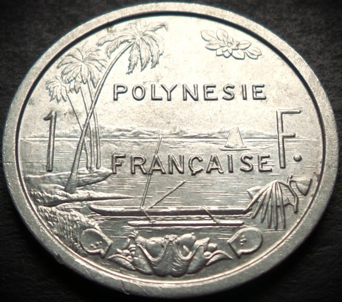 Moneda exotica 1 FRANC - POLYNESIE / POLINEZIA FRANCEZA, anul 1981 * Cod 4614