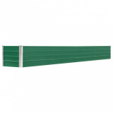 Strat &icirc;nălțat de grădină, verde, 320x40x45 cm, oțel galvanizat