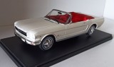Macheta Ford Mustang Convertible 1965 alb - IXO/ Altaya 1/24, 1:24