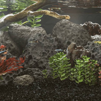 Roci vulcanice, 10 kg, negru, 10-30 cm foto