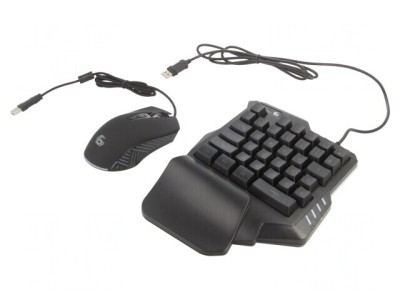 Kit Gaming Negru USB cu Cablul 1,8m Layout US foto