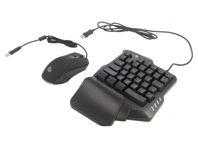 Kit Gaming Negru USB cu Cablul 1,8m Layout US