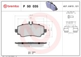 BREMBO P 50 035 PRIME LINE set placute frana,frana disc