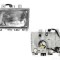 Far Mitsubishi Canter 2005-2011 DEPO partea Stanga, tip bec H4 reglare manuala, tip far Koito