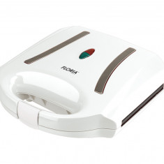 Sandwich maker Floria ZLN7942 Alb, 800W, invelis exterior rezistent la caldura