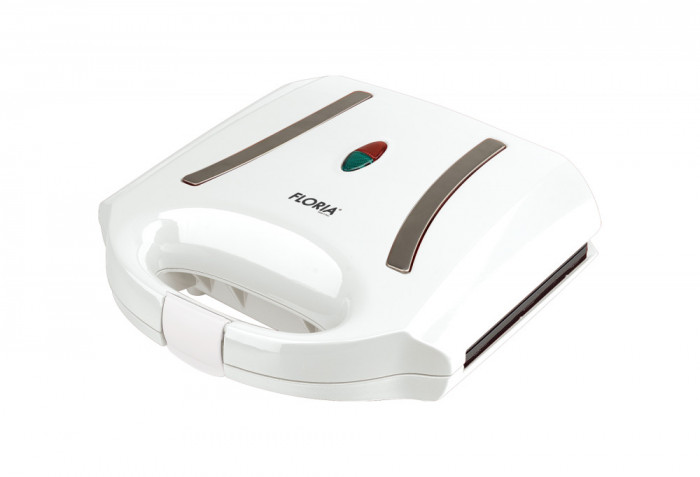 Sandwich maker Floria ZLN7942 Alb, 800W, invelis exterior rezistent la caldura