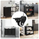 vidaXL Roți 12 pcs Negru M6 x 1.5 mm Fier și nylon 864765