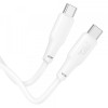 Cablu Date si Incarcare USB-C - USB-C HOCO X93, 100W, 1m, Alb