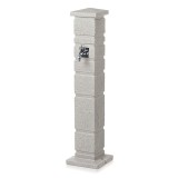 Masca robinet de gradina, cu adaptor furtun, gri deschis, 110 cm, Prosperplast