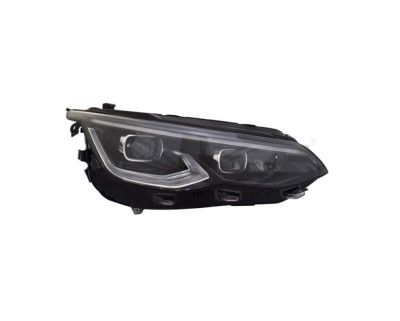 Far VW GOLF VIII, 11.2019-, partea dreapta, TYC, lense; cu LED daytime running light; LED; electrical; negru rim; fara unitate control LED; cu motor; foto