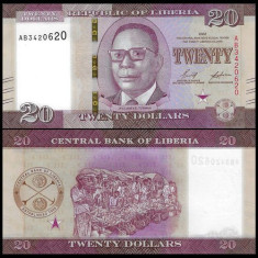 Liberia 2022 - 20 dollars UNC