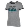 San Jose Sharks tricou de dama Letter Ringer grey - S, 47 Brand
