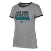 San Jose Sharks tricou de dama Letter Ringer grey - M, 47 Brand