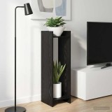 vidaXL Suport pentru plante 2 pcs Stejar Negru 30 x 30 x 100 cm 899565