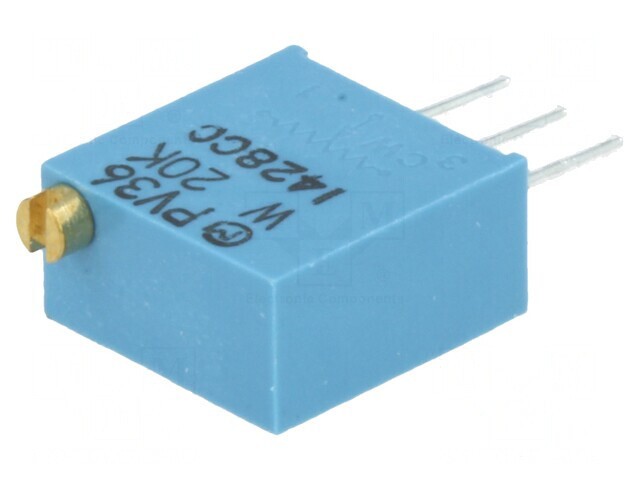 Poten&Aring;&pound;iometru Vertical 20k&Icirc;&copy; 500mW THT &Acirc;&plusmn;10%