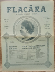 Revista Flacara// anul I, no. 24, 31 martie 1912, Elena Vacarescu foto