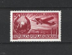 ROMANIA 1950 - AVIATIE, POSTA AERIANA, MNH - LP 267