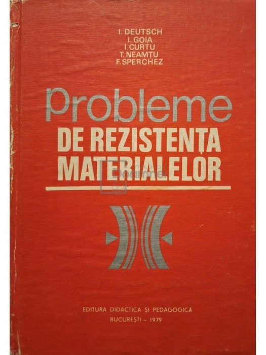 I. Deutsch - Probleme de rezistenta materialelor (Editia: 1979)