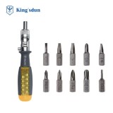 Surubelnita KING&#039;SDUN cu clichet si cap reversibil 1/4&quot; si 10 biti