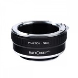 Adaptor montura K&amp;F Concept Praktica-NEX de la Praktica la Sony E-Mount (NEX) KF06.166