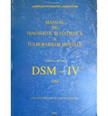 DSM 4 - MANUAL DE DIAGNOSTIC ?I STATISTICA A TULBURARILOR MENTALE foto