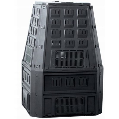 Compostor de gradina, 850 L, negru, Evogreen GartenVIP DiyLine foto