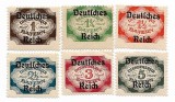 Bavaria - Timbre oficiale, dantelate, supratipar "Deutsches Reich", 1920 - serie neobliterata