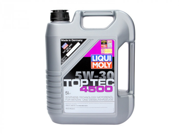 Synth 5L de ulei. TopTec 4500 5W30 ACEA C1-08. Ford WSS-M2C 934-B. dedicat uleiului de motor. Ford echipa.DPF