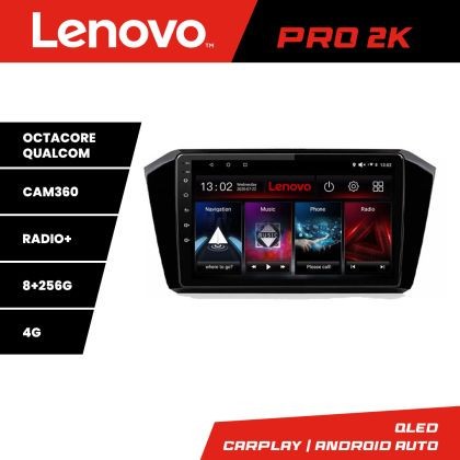 Navigatie VW Passat 2015- Lenovo Kit-518 8 core QLED 2K 8+256 360 Android Waze USB Navigatie Internet Youtube Radio CarStore Technology