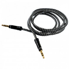 Cablu audio Tellur 3.5mm 1 m Negru foto