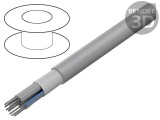 Cablu Bandă Rotund 1,27mm 15x28AWG PVC Gri