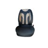 Huse Scaune Auto Universale Fata Negru cu Bej 1+1 HNG1+1C - Set 2 Bucati, Decupaj Tetiere, Fara Cusatura AIRBAG