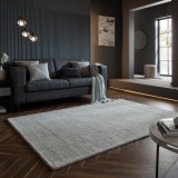 Cumpara ieftin Covor Textured Wool Border GREY MARL 120X170 cm, Flair Rugs