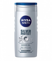 Nivea Gel de dus Barbati 500 ml Silver Protect foto