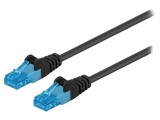 Cablul Patch U/UTP 6a Cu LSZH Negru 5m 26AWG Fire: 8, Goobay